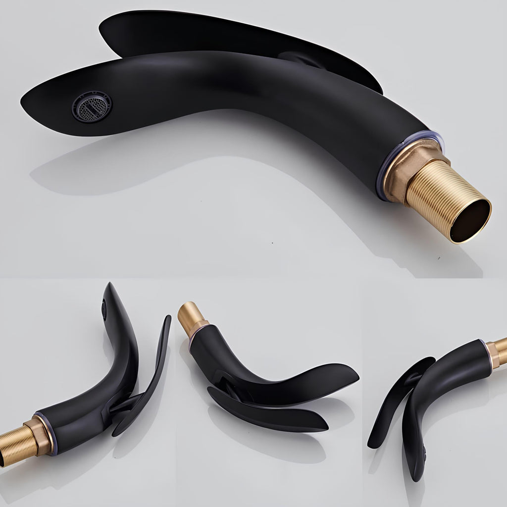 Robinet vasque design requin moderne laiton L'art du robinet