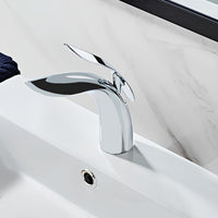 Robinet vasque design requin moderne laiton L'art du robinet
