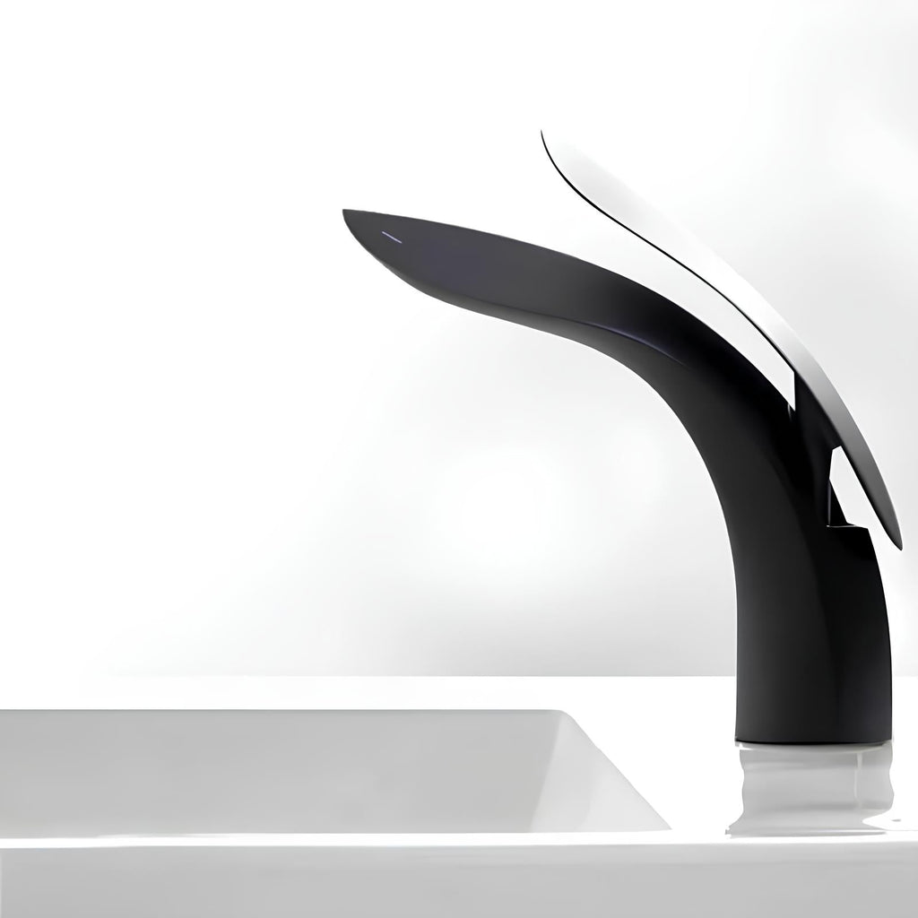 Robinet vasque design requin moderne laiton L'art du robinet