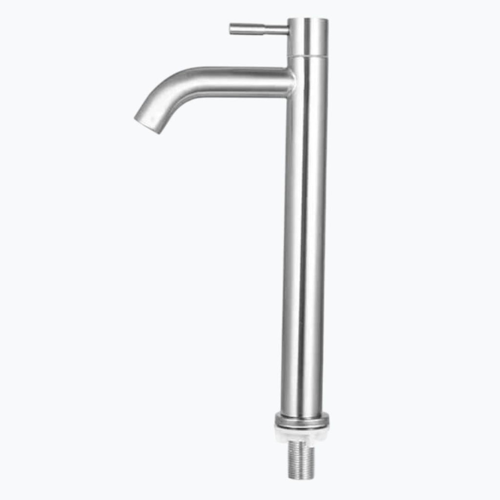 Robinet vasque eau froide inox brossé L'art du robinet