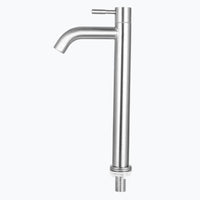 Robinet vasque eau froide inox brossé L'art du robinet