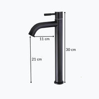 Robinet vasque eau froide inox brossé L'art du robinet
