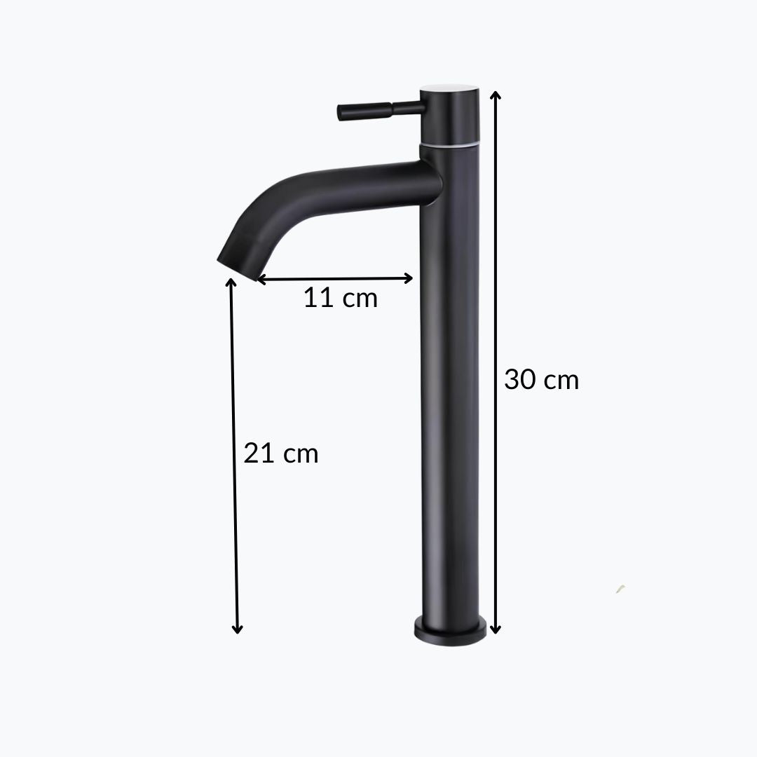 Robinet vasque eau froide inox brossé L'art du robinet