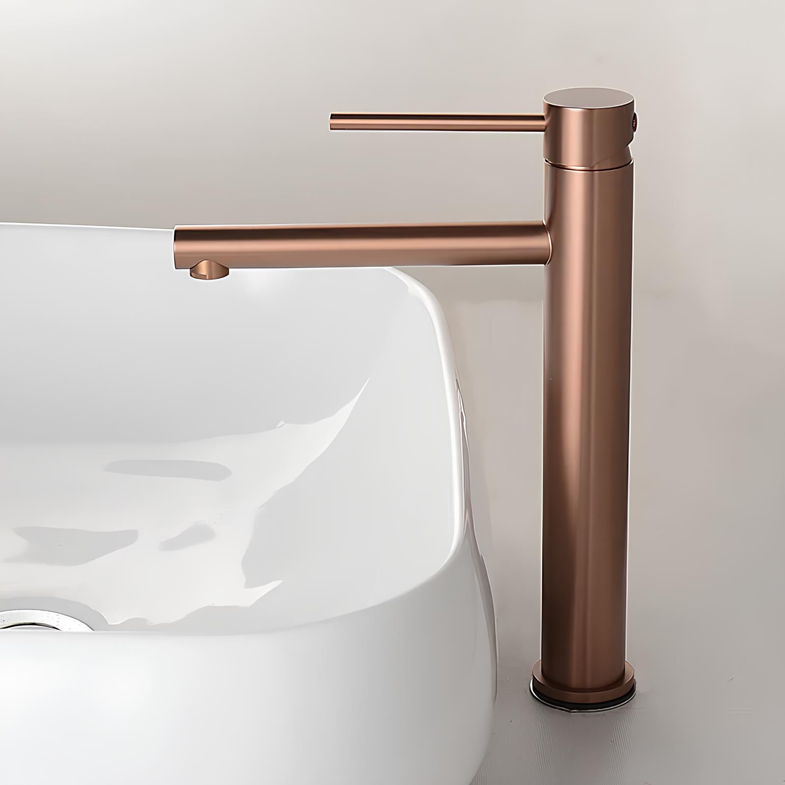 Robinet vasque haut bronze design contemporain L'art du robinet