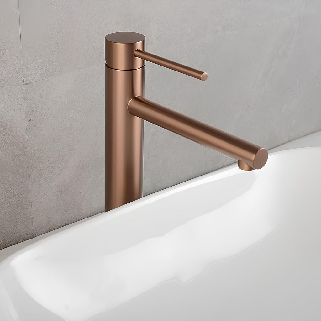 Robinet vasque haut bronze design contemporain L'art du robinet