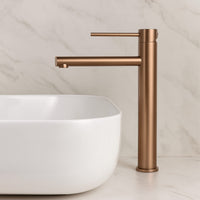 Robinet vasque haut bronze design contemporain L'art du robinet