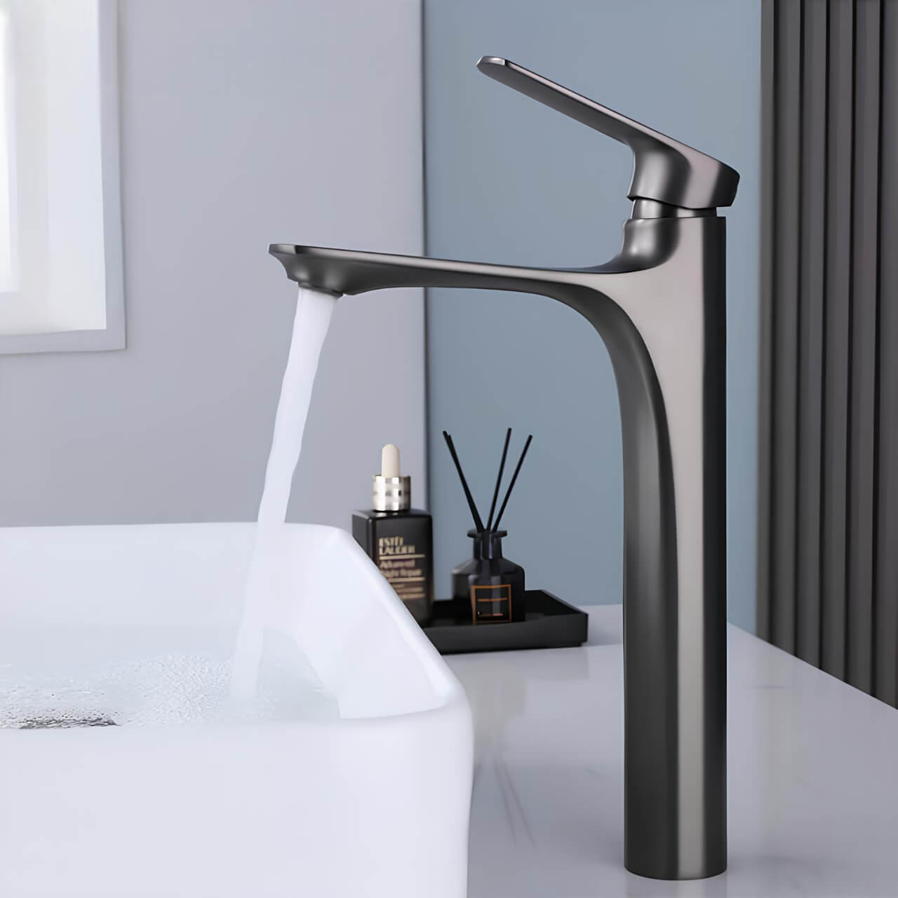 Robinet vasque laiton brossé design contemporain L'art du robinet