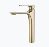 Robinet vasque laiton brossé design contemporain L'art du robinet