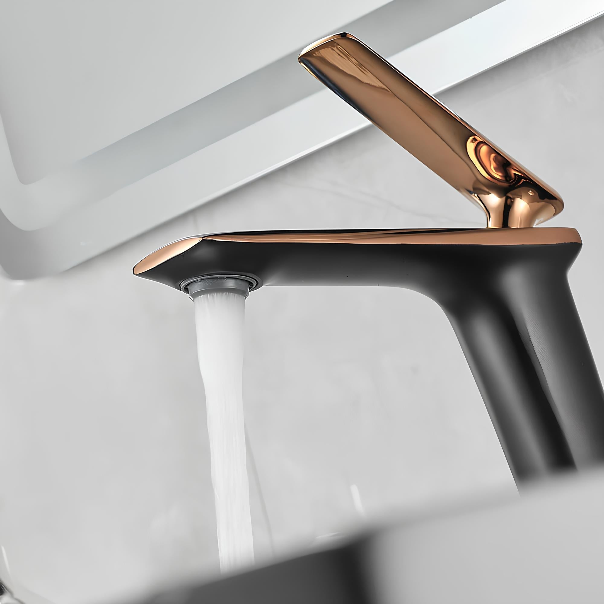 Robinet vasque noir design minimaliste L'art du robinet