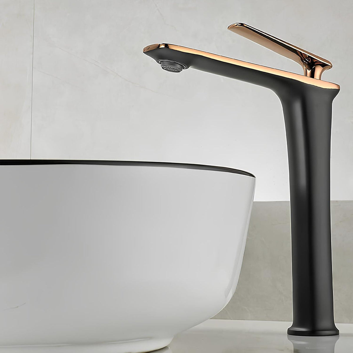 Robinet vasque noir design minimaliste L'art du robinet