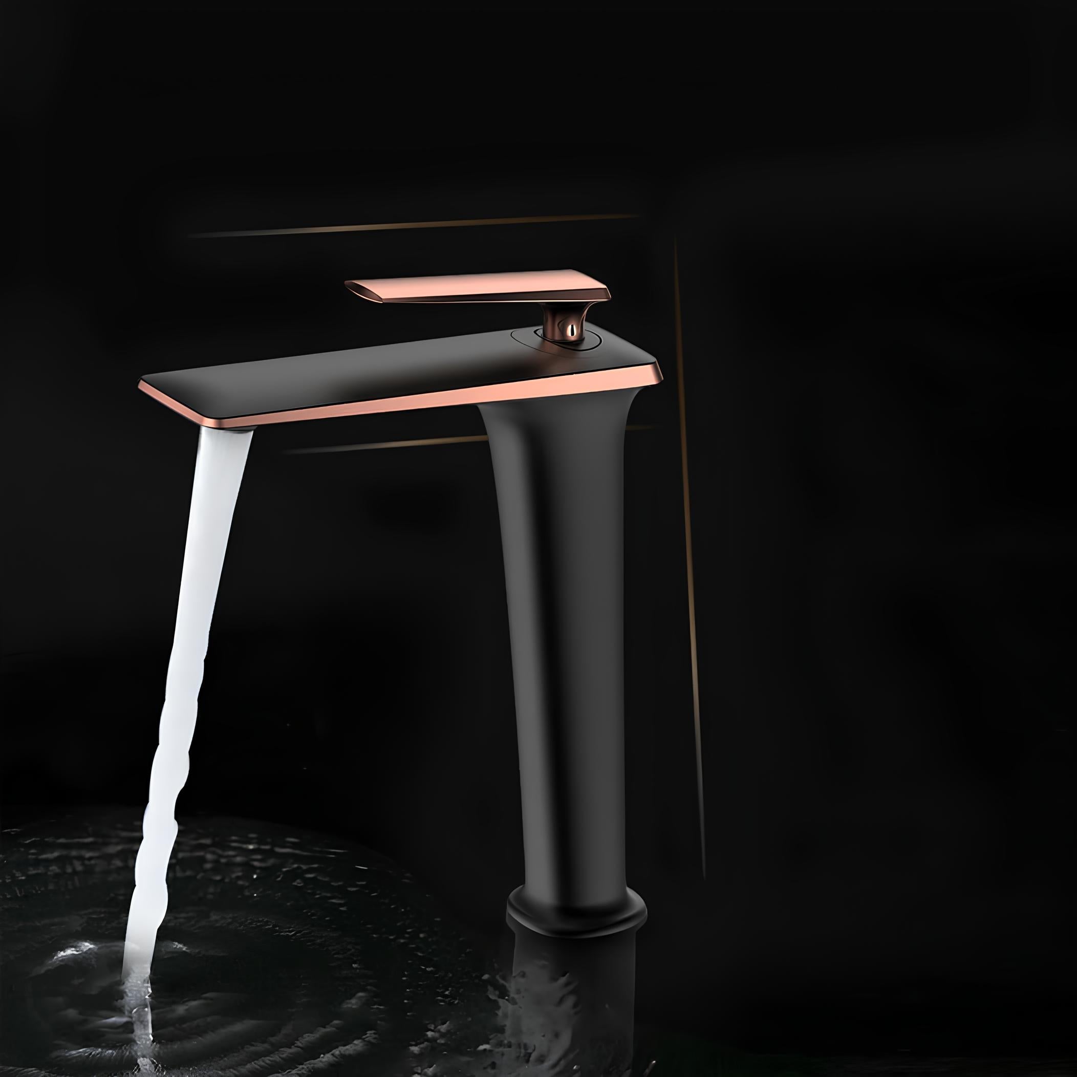 Robinet vasque noir design minimaliste L'art du robinet