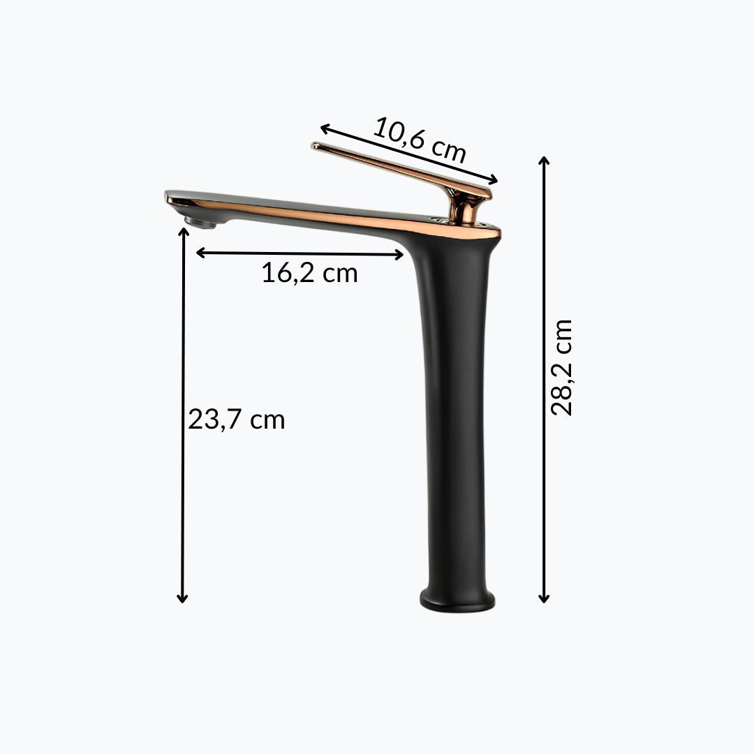 Robinet vasque noir design minimaliste L'art du robinet
