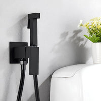 Douchette WC murale eau chaude froide laiton