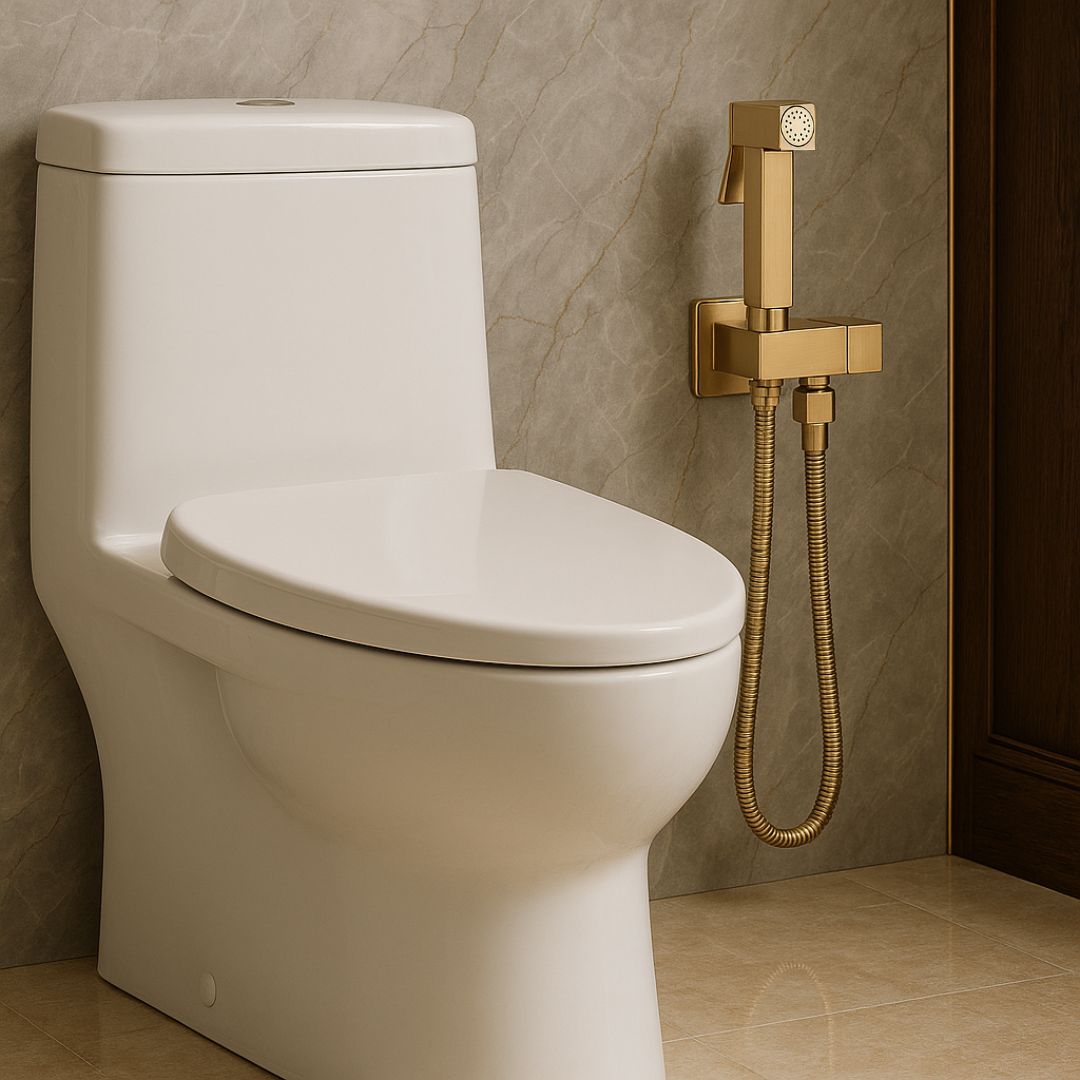 Douchette WC murale acier inoxydable chrome