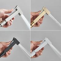 Douchette WC murale acier inoxydable chrome