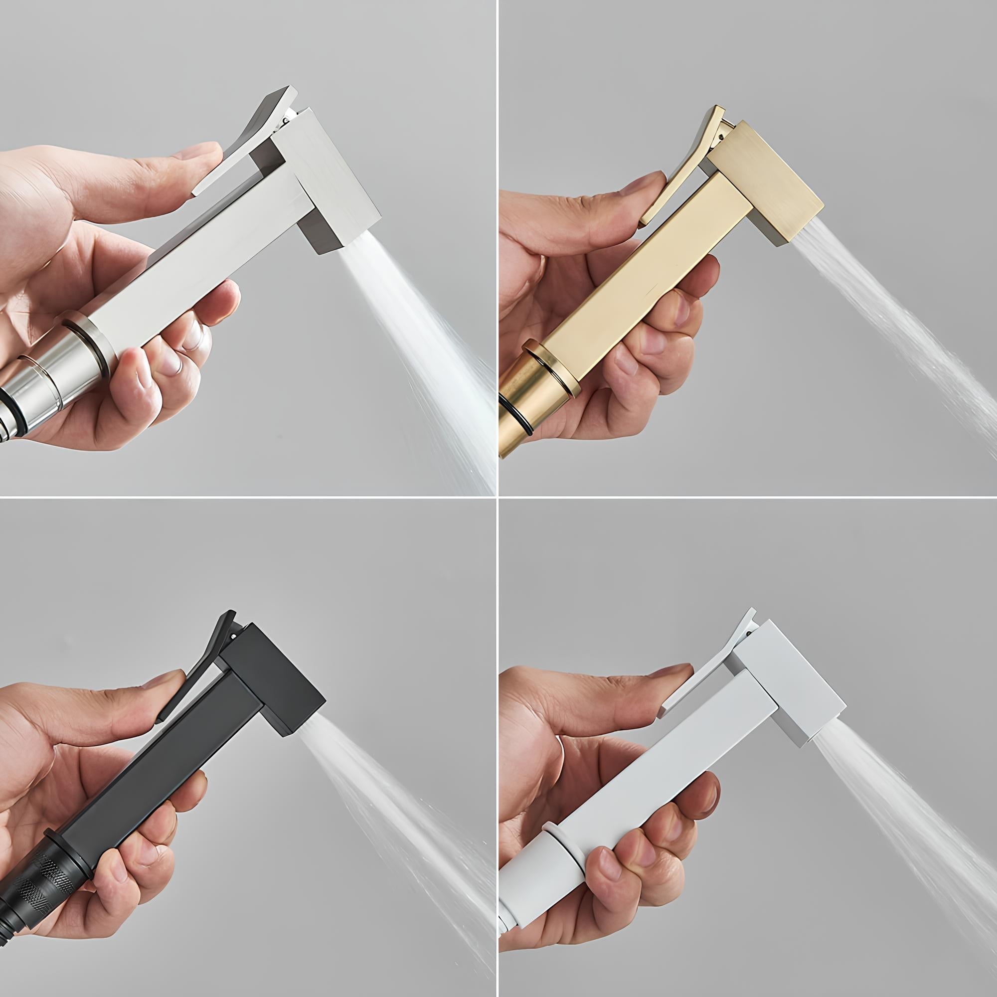 Douchette WC murale acier inoxydable chrome