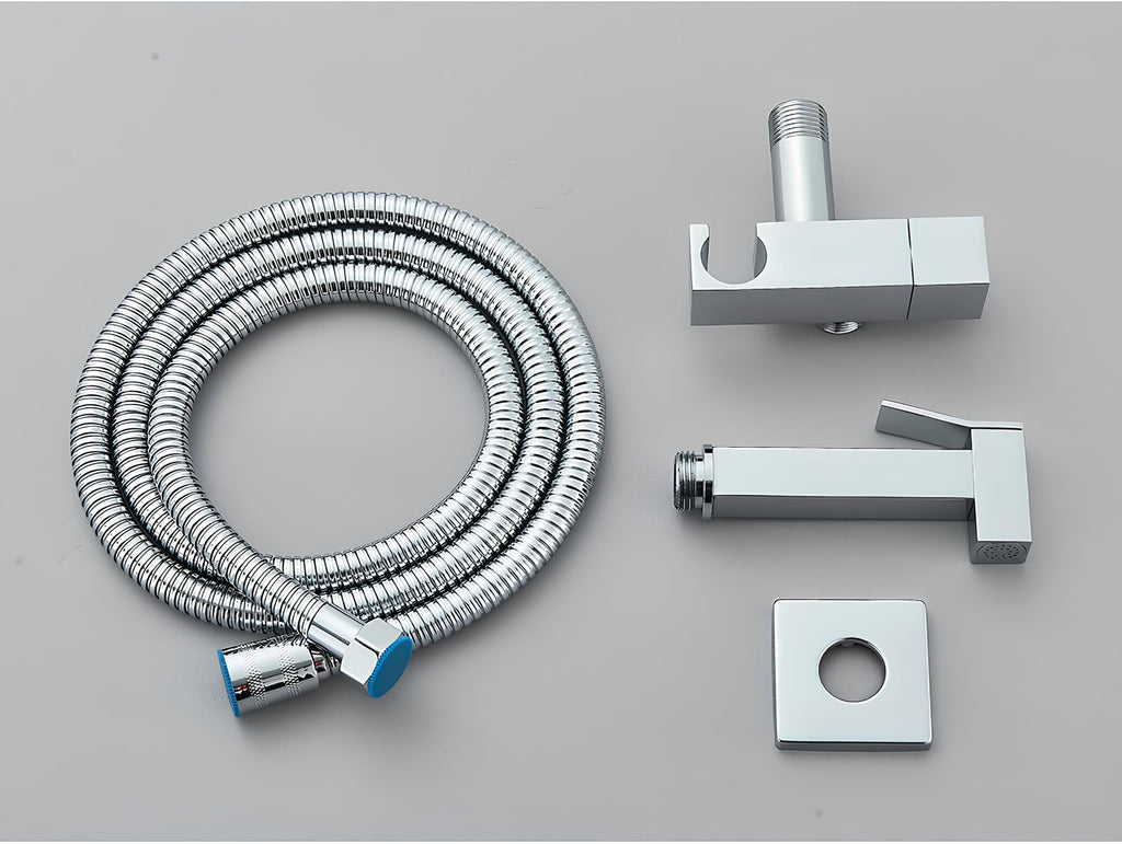 Douchette WC murale acier inoxydable chrome