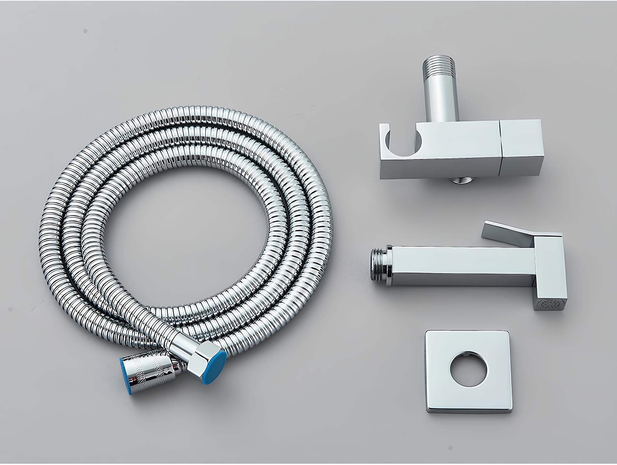 Douchette WC murale acier inoxydable chrome