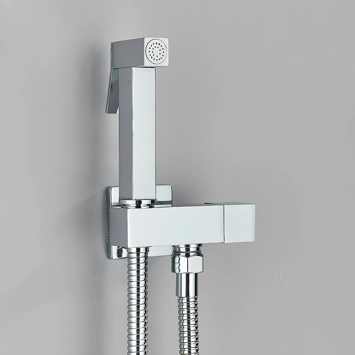 Douchette WC murale acier inoxydable chrome