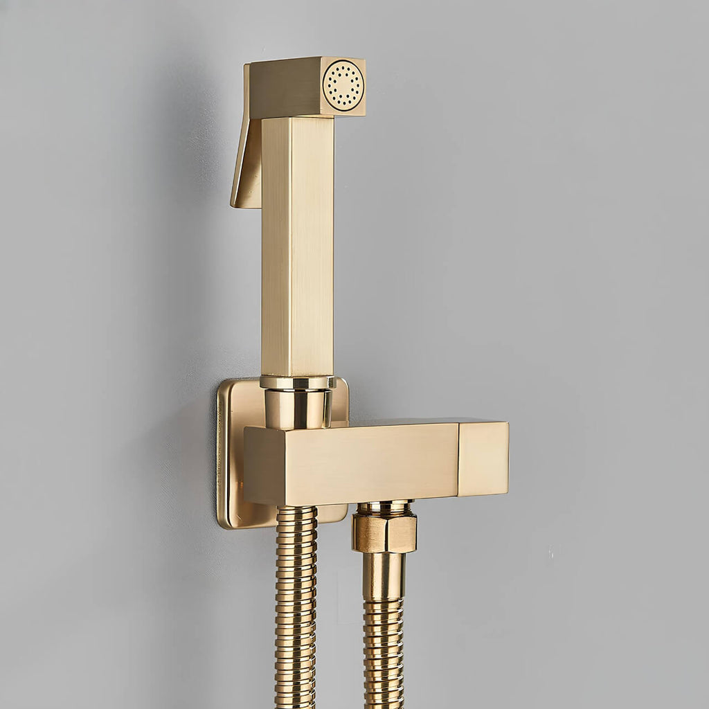 Douchette WC murale acier inoxydable chrome